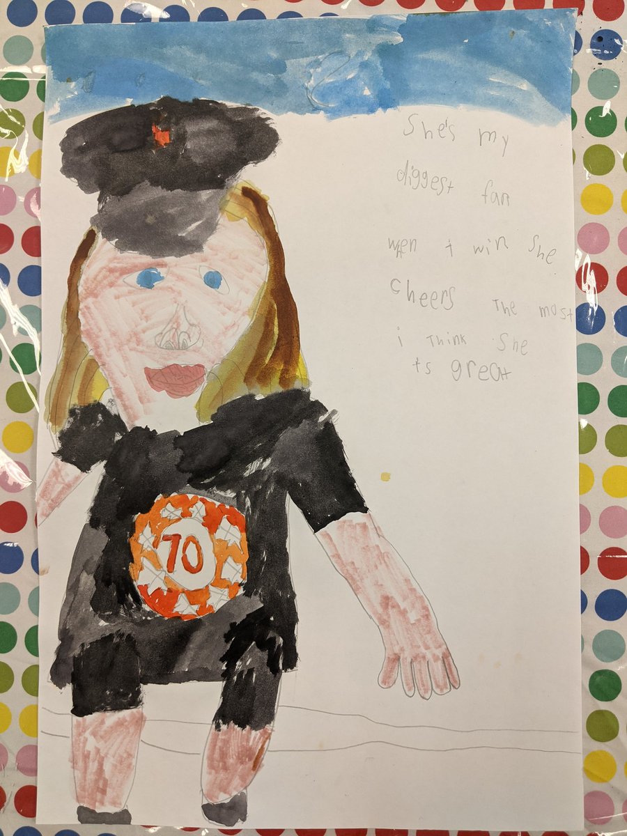 HoodCaseART's tweet photo. I believe this is my favorite kinder Haiga (haiku painting)! His mom is going to LOVE this!!! @AISDFineArts https://t.co/9WFwXLjf1o