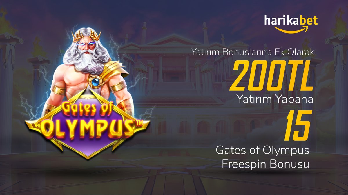 HarikaResmi's tweet photo. #Harikabet'te Kazanma Vakti !!!

🔥200TL Yatırıma Gates of Olympus Freespin Almayı Unutma !!!

https://t.co/IdaTvGtlIA https://t.co/w3jRICMPr1