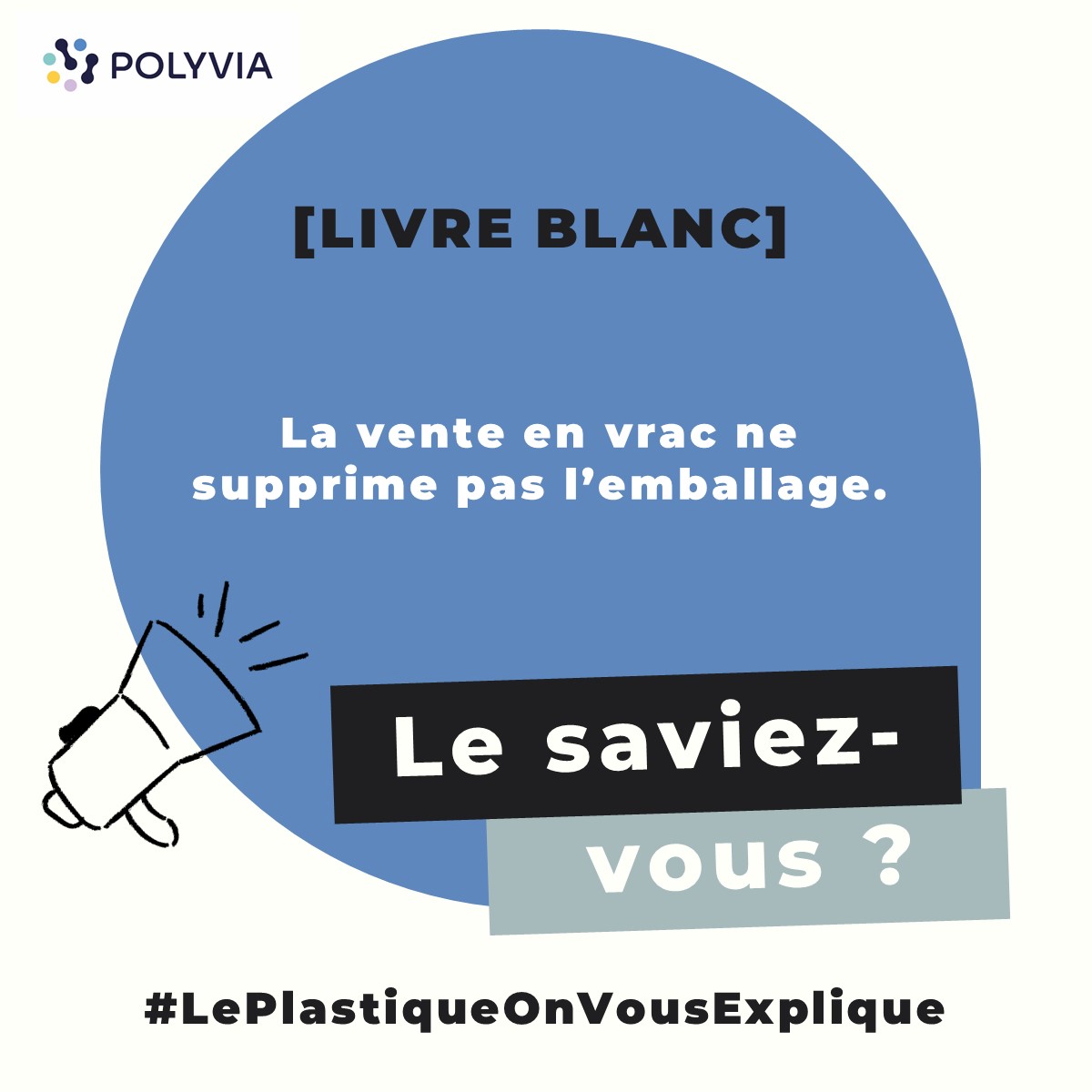 PolyviaFr's tweet photo. [Livre blanc Polyvia] 💡 LE SAVIEZ-VOUS ? Les produits vendus en vrac ont besoin d'être conditionnés dans des emballages pour être protégés, avant d'être acheminés vers leurs points de vente.

Découvrez le Livre blanc ➡️ https://t.co/zV5DejN0AE
#LePlastiqueOnVousExplique https://t.co/HF42xUNTSh