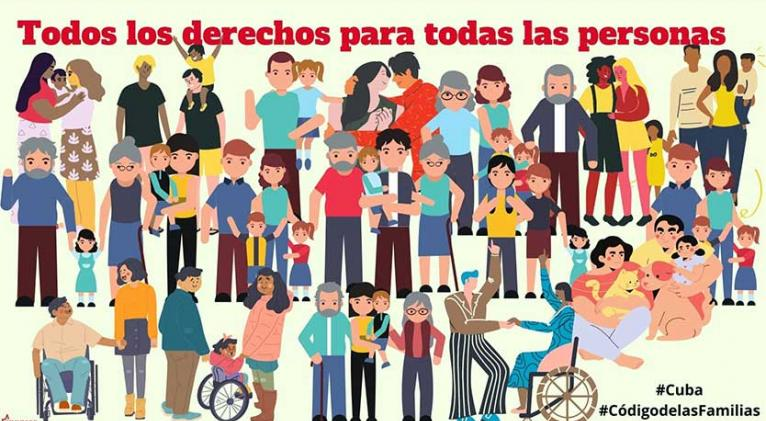 MTSS_CUBA's tweet photo. 📌Se elaboró teniendo en cuenta las realidades de las familias cubanas en estos momentos.
📌Considera el afecto y el amor como ejes centrales de las relaciones familiares.
#CódigoDeLasFamilias #CubaViveEnLasFamilias https://t.co/dUJT0sWR2Q