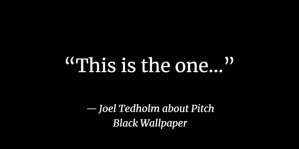Tecdrop's tweet photo. This is the one...

Pitch Black Wallpaper
https://t.co/8nlZedU8TW

#theone https://t.co/h2aWg8vV94
