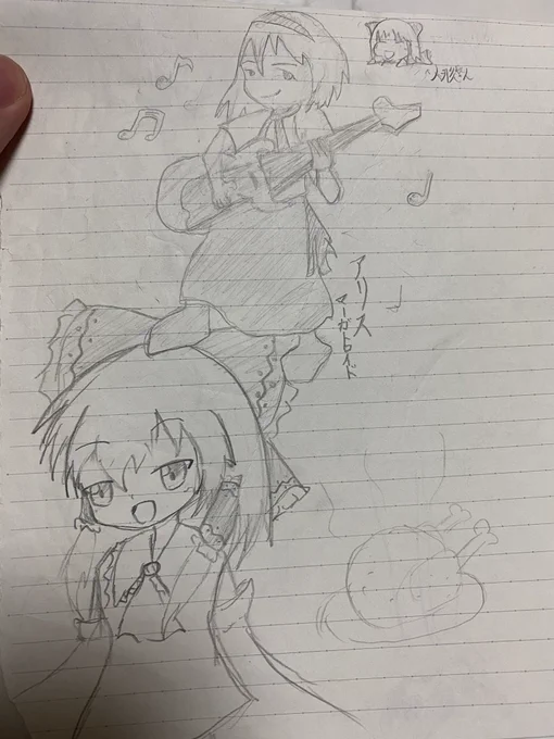 21.泣いちゃう😢
23.ネタで出来てる
24.右向きの絵
25.色んなファ陰描いていきたい

22↓中学生の頃に描いたと思う 