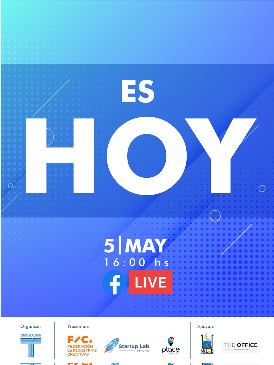 LabStartupPy's tweet photo. La Propiedad Intelectual y oportunidades para la juventud emprendedora 🙌
#TransferteqTalks Edición #WorldIPDay 2022 ❗
Te esperamos a las 16:00 horas.
💻📱#facebooklive
https://t.co/gd7l8NJejE
➕ℹ️👉 info@transferteq.com
@transferteq @fpuna @RepresFPUNA https://t.co/hPL046P5eb