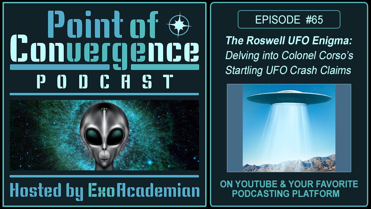 ExoAcademian's tweet photo. Upcoming on PoC, we delve into the startling claims of Col. Philip Corso, witness of an alleged alien body from the Roswell incident &amp; handler of the tech recovered from the scene. Subscribe! #ufotwitter #ufo #roswell #uaptwitter 

https://t.co/lK3YsD5niM

https://t.co/KqtnqA8DxW https://t.co/Mvk4qhM9Kh