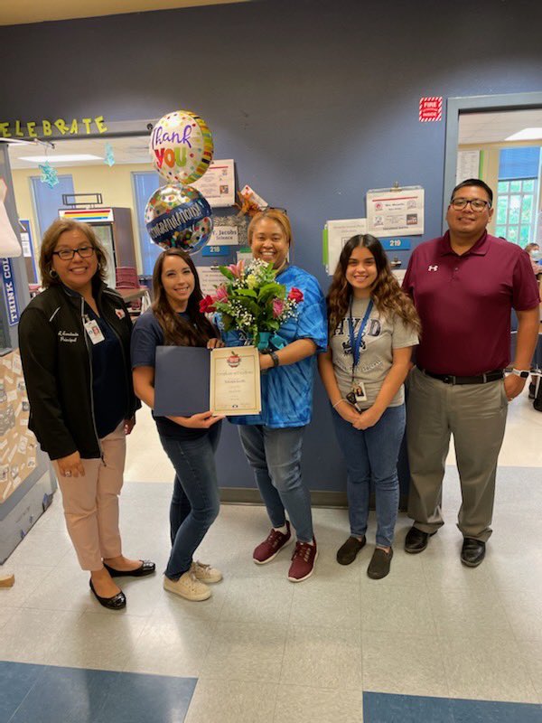 Congratulations to Yolanda Jacobs, Travis’ 2022 Teacher of the Year!!!