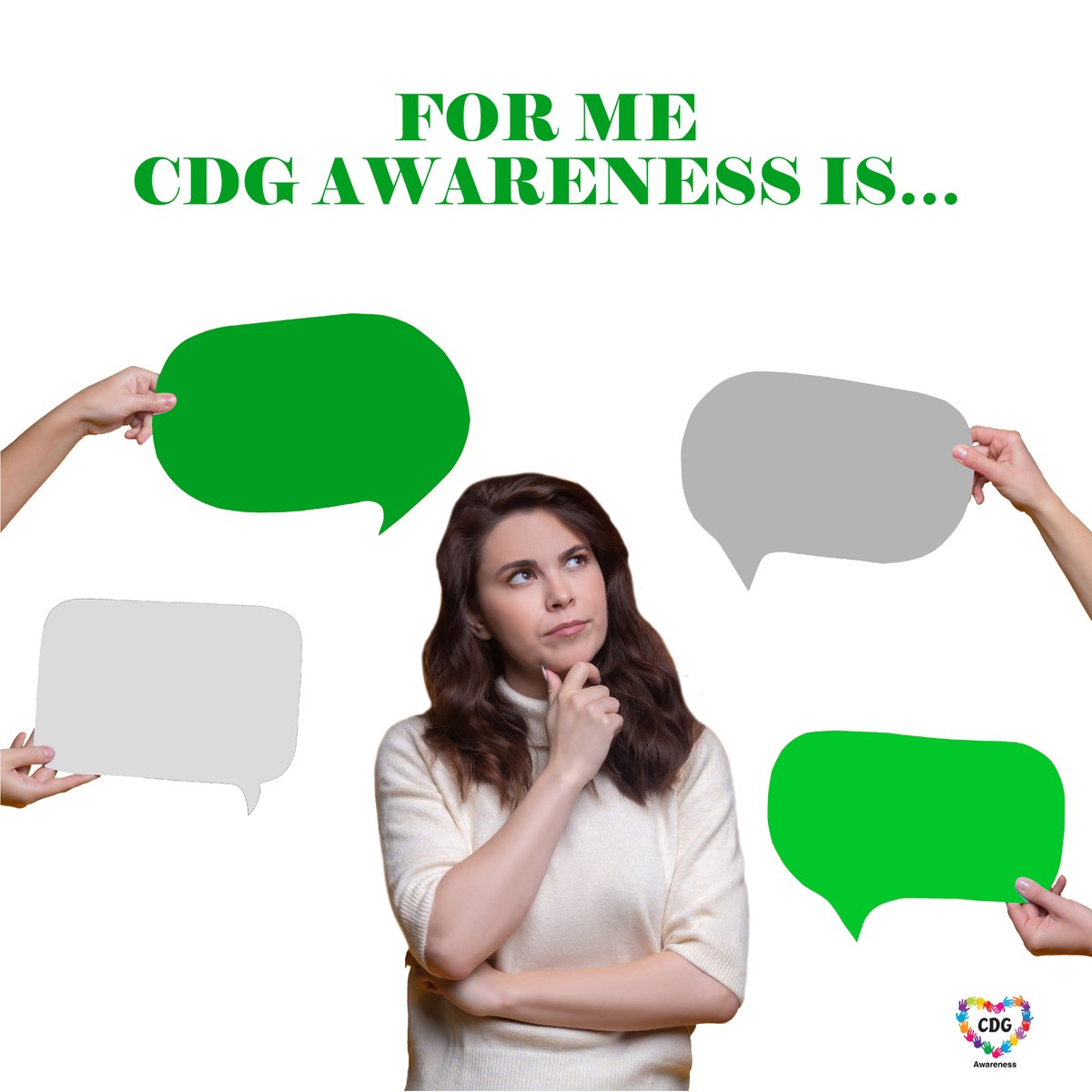 worldCDG's tweet photo. FOR ME CDG AWARENESS IS โฆ
We challenge you to share with us what is for you #CDGAWARENESS and why it is so important for the people who live with CDG, their families and caregivers.
๐Letโs raise awareness around the world together! ๐
#WorldCDGDay #StandUnited4CDG #CDGGoGreen https://t.co/yKSAHaSzUY