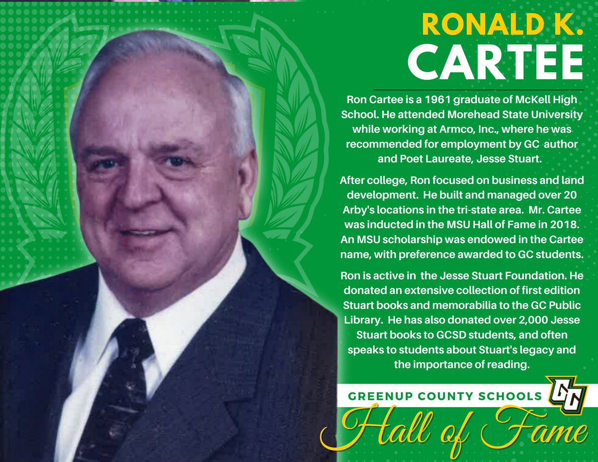Congratulations to new GCSD Hall of Fame inductee, Ron Cartee!
#GCAllForOne