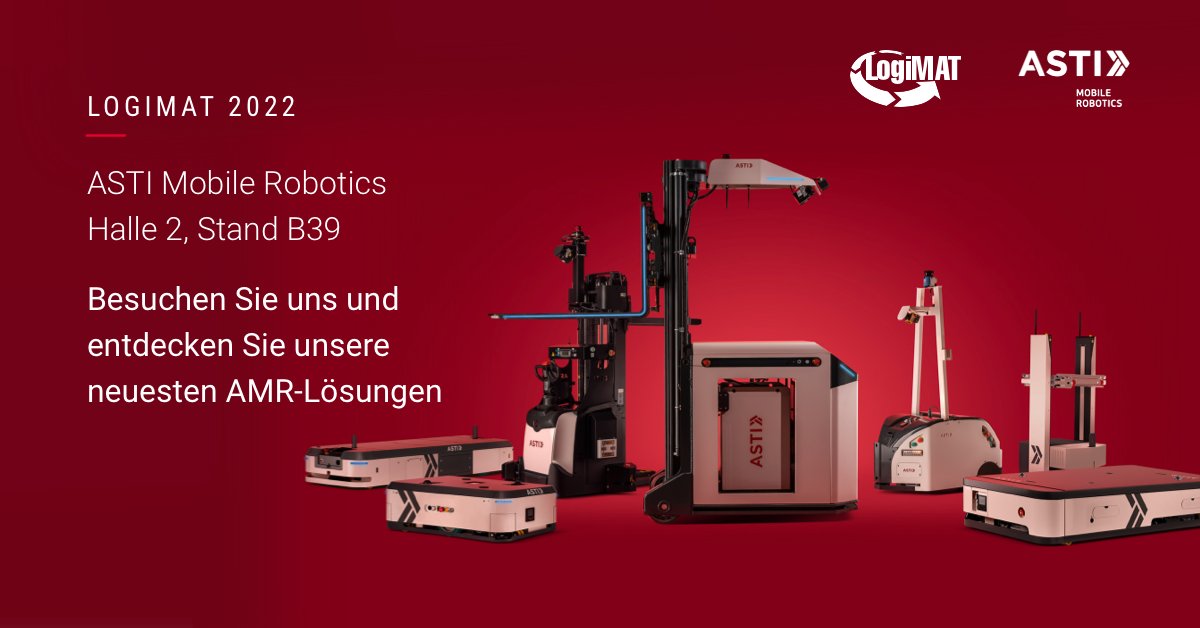 InSystems1's tweet image. Wir möchten Sie vom 31. Mai bis 2. Juni zur LogiMAT 2022 in Stuttgart einladen 🎟.
Besuchen Sie uns und entdecken Sie unsere neuesten AMR-Lösungen und lassen Sie sich von unseren Experten beraten 👉🏽 hubs.ly/Q019Bxwb0

#LogiMAT22 #Logistik #Automation #AMR #ASTI #EBOT