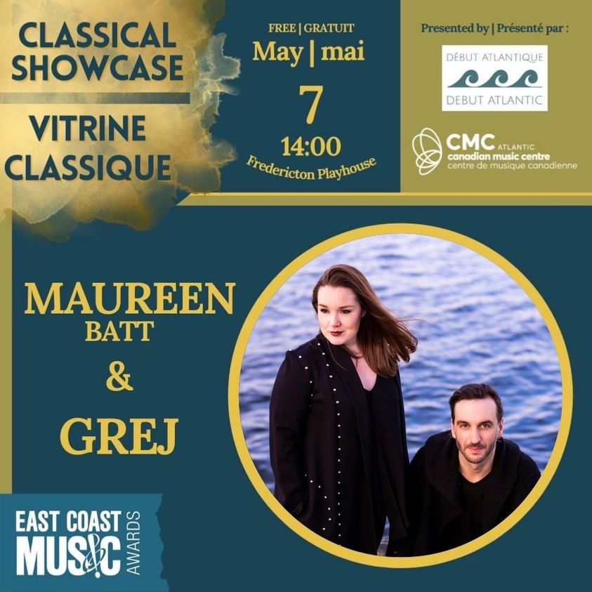 cmcnational's tweet photo. We look forward to Maureen and Grej's performance during the 2022 ECMA Classical Showcase! 

#ECMA2022

@operaredhead 
@grejmusic https://t.co/d7wzI8SEex