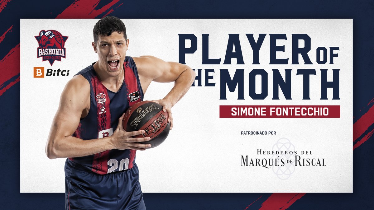 Baskonia (@baskonia) on Twitter photo 📣 Vosotros lo habéis elegido, <a href="/simofonte13/">Simone Fontecchio</a> MVP Marqués de Riscal de abril! 👏
🎉 Zorionak <a href="/kroncharlie6/">Charlie</a> eres el ganador de una experiencia con <a href="/marquesderiscal/">Marqués de Riscal</a> 🍇
#GoazenBaskonia 📣 Vosotros lo habéis elegido, <a href="/simofonte13/">Simone Fontecchio</a> MVP Marqués de Riscal de abril! 👏
🎉 Zorionak <a href="/kroncharlie6/">Charlie</a> eres el ganador de una experiencia con <a href="/marquesderiscal/">Marqués de Riscal</a> 🍇
#GoazenBaskonia