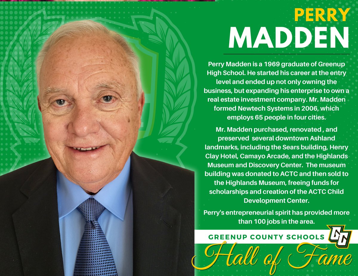 Congratulations to new GCSD Hall of Fame inductee, Perry J. Madden!
#GCAllForOne