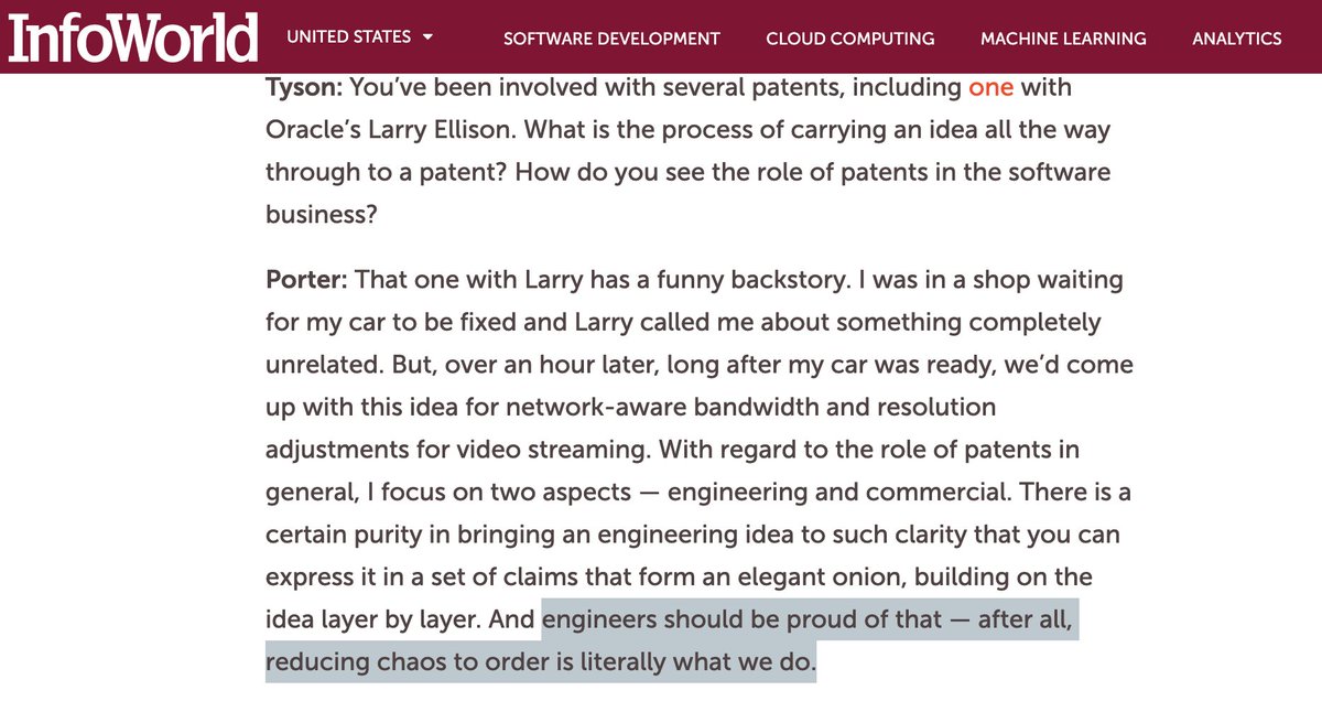 I love this from <a href="/MarkLovesTech/">Mark Porter</a> in conversation with <a href="/matttyson/">Matt Tyson</a>: "Engineers should be proud of that — after all, reducing chaos to order is literally what we do."
infoworld.com/article/365964…