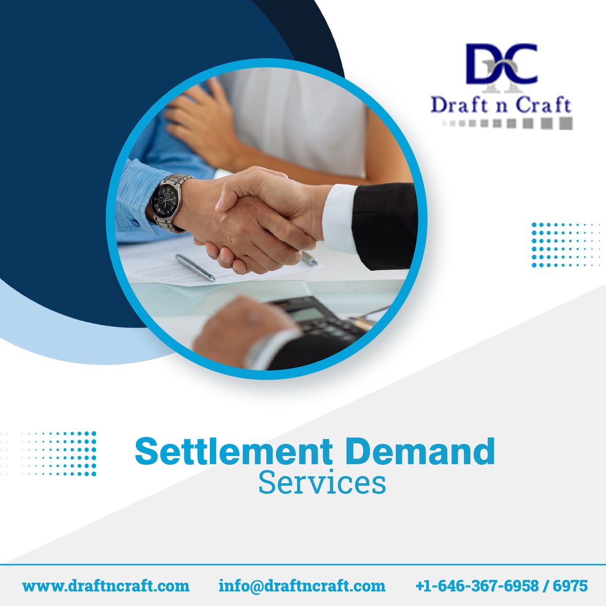 The #DemandLetter’s main goal is to offer details concerning the damage, accident/incident, and #medical treatment to persuade the insurance company to settle the case.

Our #SettlementDemand Services are unrivaled in the industry.

draftncraft.com/settlement-dem…

#personalinjurylawyer