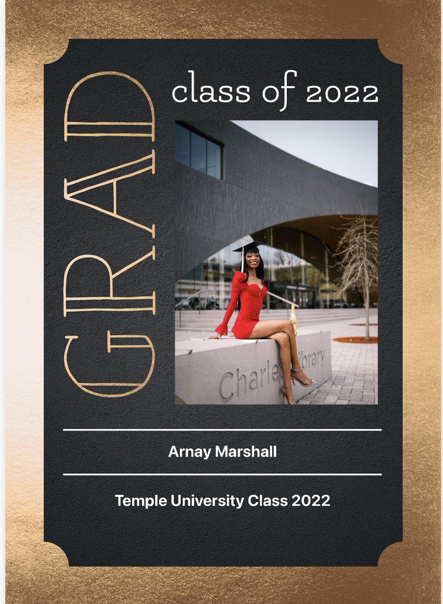 jpevents09's tweet photo. Take pride in far you have come. Have faith in how far you can go. But don’t forget to enjoy your journey. So proud to be your mom. Today is the day @justtnayy_ #TempleMade #templegrad #Classof2022 #RavensFlock https://t.co/TgnDf2oQwP