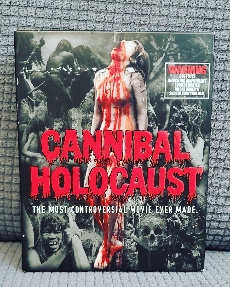 rockman182's tweet photo. #NowWatching Cursed Films II. The new episode is about Cannibal Holocaust. A shocking and violent film, I do really like this release of this film, comes with the soundtrack as well. #cannibalholocaust #bluray #movie #CursedFilmsII #Shudder @Shudder #FilmTwitter https://t.co/AKJWxwBlNf