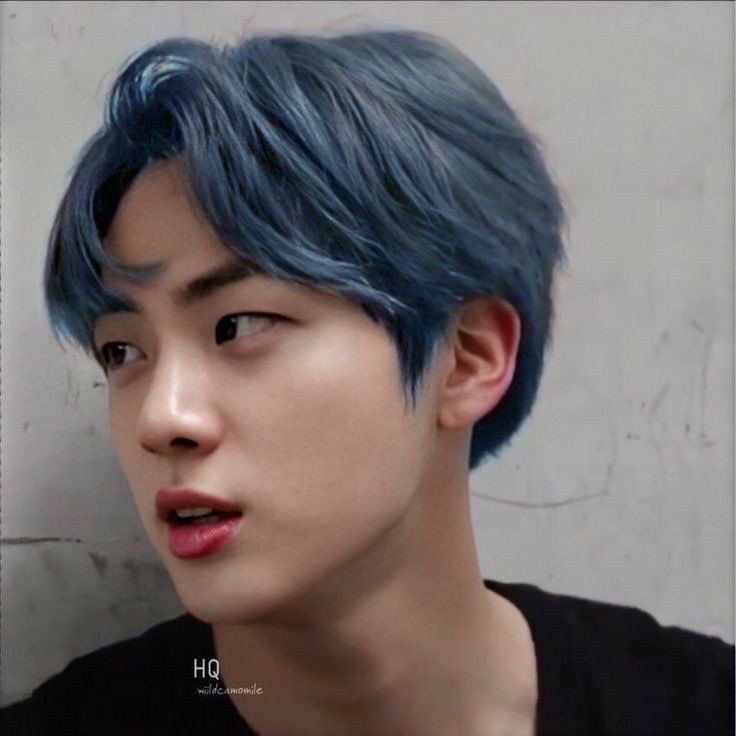 jinniesarchives's tweet photo. blue hair jin is coming, i can feel it https://t.co/O0UthfpXXe