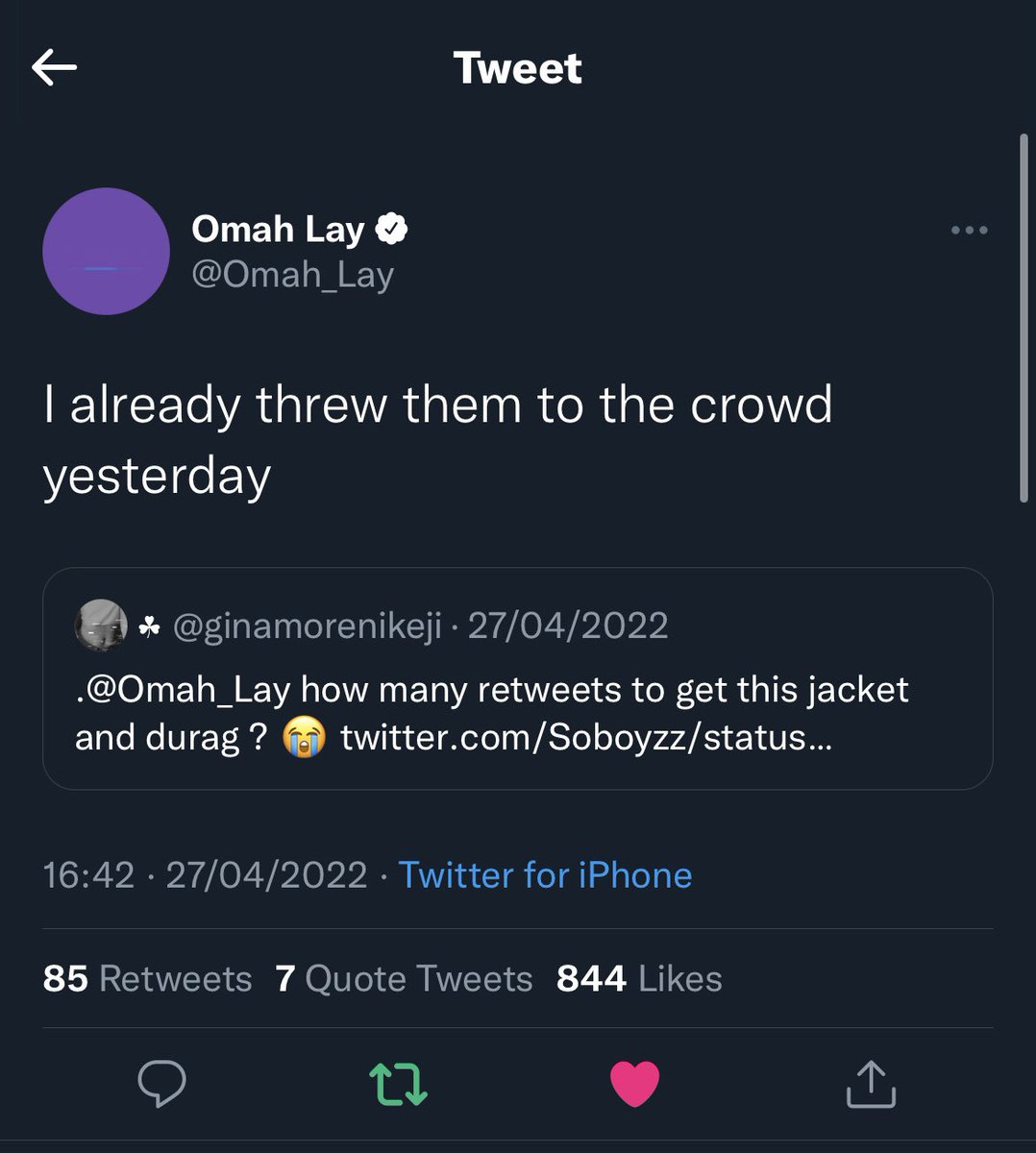 DesignedByRoch's tweet photo. Seeing Omah Lay performing and wearing my custom Glitter Durag’s has put the biggest smile on my face 😁❤️ https://t.co/1vVS7joquy