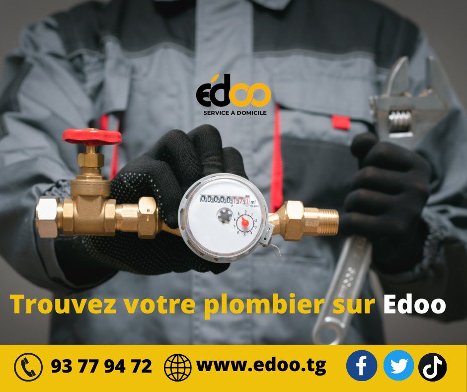 Edoo01275727's tweet photo. Les EDOWOTOS (Plombier) sont à votre service !
Tu as une fuite d’eau à la maison ? Au boulot ?
Un soucie de plomberie ?

Fait venir un plombier chez toi pour te faire les réparations.

Réservez le service Plomberie ici
📱: 93 77 94 72 whatsapp 

#edoo #Edowoto #TgTwittos https://t.co/GBZ2q0dmtL
