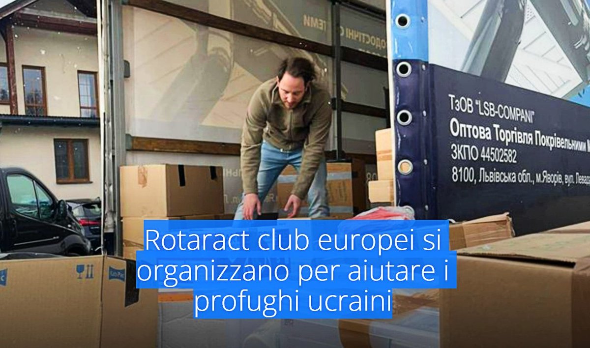 RotaryItalia's tweet photo. I giovani soci del #Rotaract stanno usando la potenza della rete globale del #Rotary per indirizzare gli aiuti dove sono più necessari facendo leva su #RotaractEurope, il centro europeo d'informazione Rotaract multidistrettuale. #ProntiadAgire #Ukraine

➡️ https://t.co/nw7qS1L635 https://t.co/3EQLOnQFrn