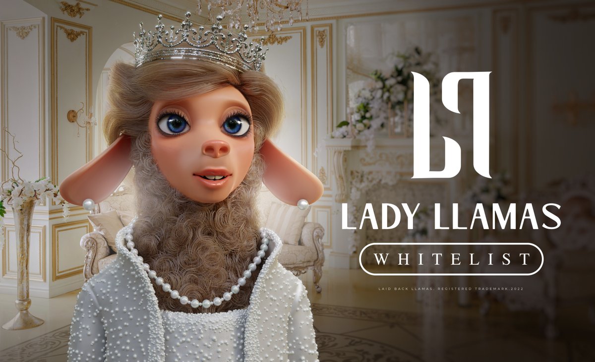 #LadyLlamas Whitelist #Giveaway! 👸🦙

We’re giving away 10 exclusive WL spots to mint 1 of our 3000 Lady Llamas on May 16th!

How to win:
1⃣ Like &amp; RT
2⃣ Follow <a href="/LaidBackLlamas/">Laid Back Llamas</a>
3⃣ Join Discord discord.gg/laidbackllamas
4⃣ Tag 3 Frens

⏰ 24hrs - Good luck!

#NFT #WomenInNFTs