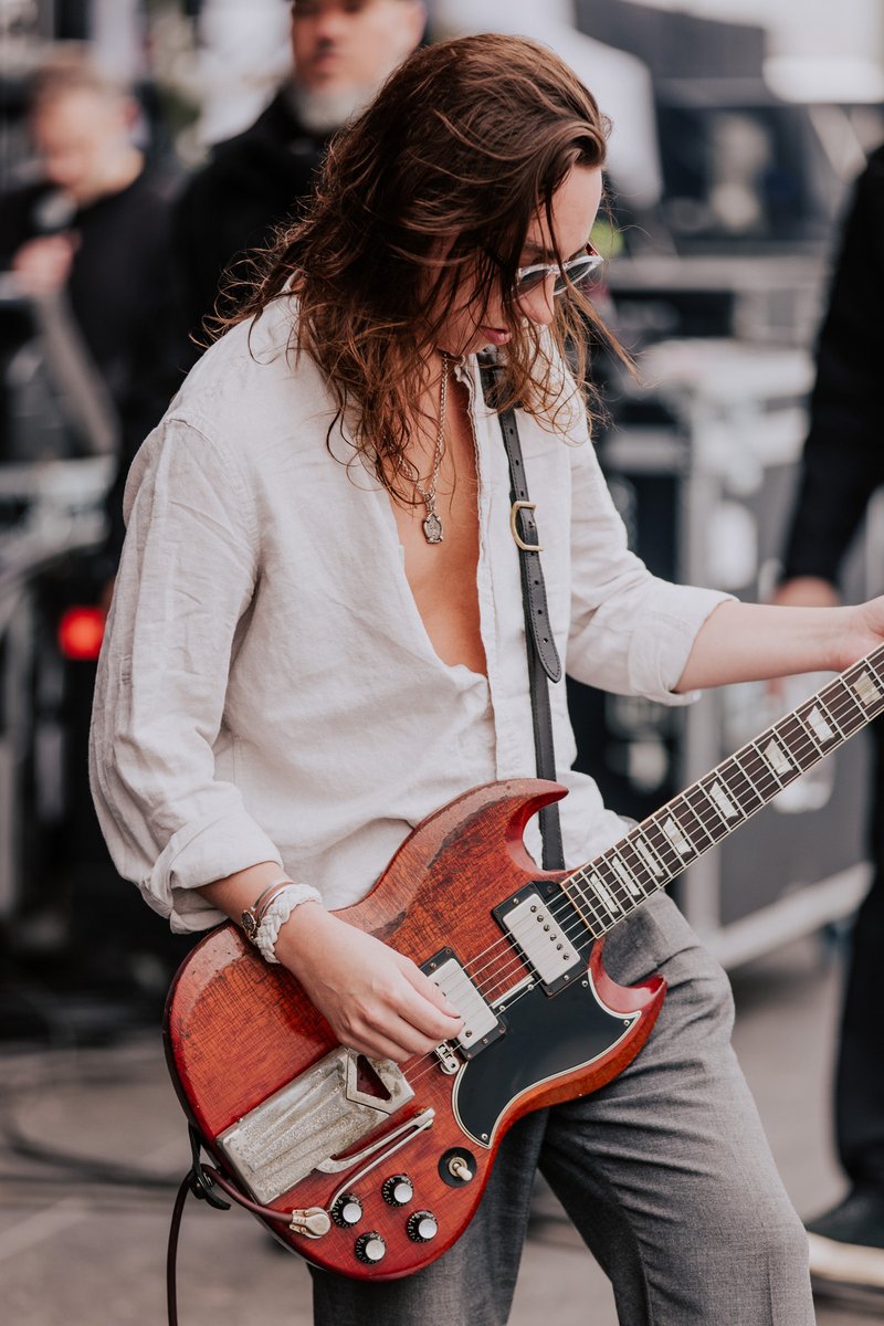 GretaVanFleet's tweet photo. Getting ready for another electric night in Brazil with @Metallica. See you this evening, Curitiba! https://t.co/dN2X5FlpWr