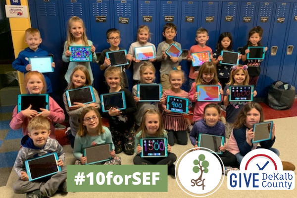 SycamoreSEF's tweet photo. Our #GiveDeKalbCounty goal is to raise $15,000 to fund 10 classroom grants for the next school year.  In celebration, we're going to showcase 10 past SEF grants on our social media throughout the day. #10forSEF https://t.co/TyNmwc1Gjo https://t.co/o7Btq8fWbk