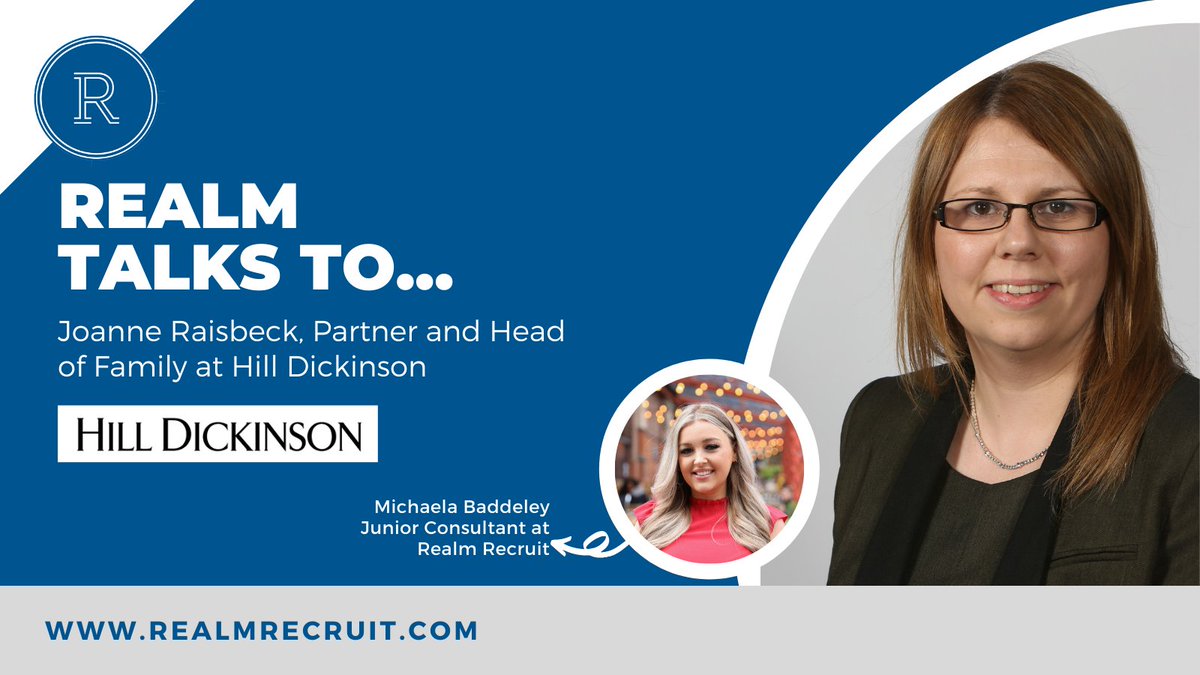 realmrecruit's tweet photo. In this instalment of Realm Talks To..., family law recruitment specialist Michaela caught up with Joanne Raisbeck, Partner and Head of Family at @HillDickinson. 🗣
Check out the full interview 👇
https://t.co/Yt5Yc6Mz9w
#RealmTalksTo #RealmRecruit #HillDickinson https://t.co/Q7oveaISmo