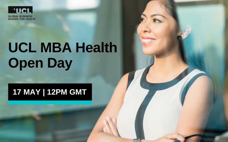 ucl_GBSH's tweet photo. Our next UCL MBA Health open day is only in a few weeks! Come along to learn about our flagship programme and how it can propel your career. Register today! #mba #mbahealth #openday #globalhealth #healthcare
https://t.co/NZ0cRyVi4z https://t.co/kpsFglfxQL