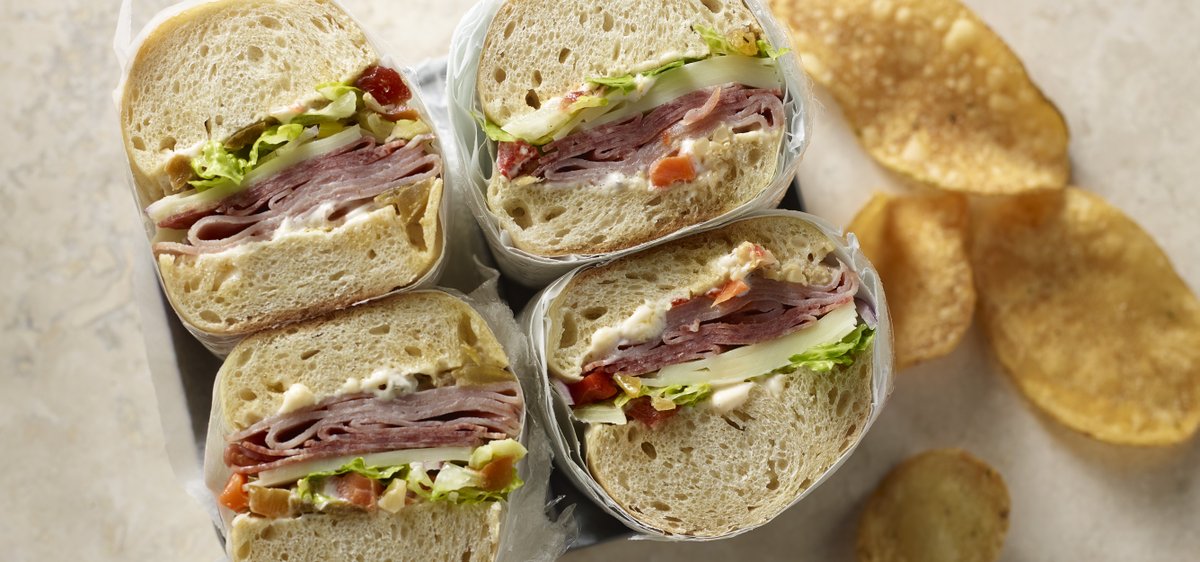 HormelNatural's tweet photo. It’s National Hoagie Day! What better way to celebrate than with the delicious, fresh taste of NATURAL CHOICE® Lunch Meats! This is a Smoked Deli Ham and Hard Salami Hoagie you can feel good about! #natioanhoagieday https://t.co/uB8lOUxUdU