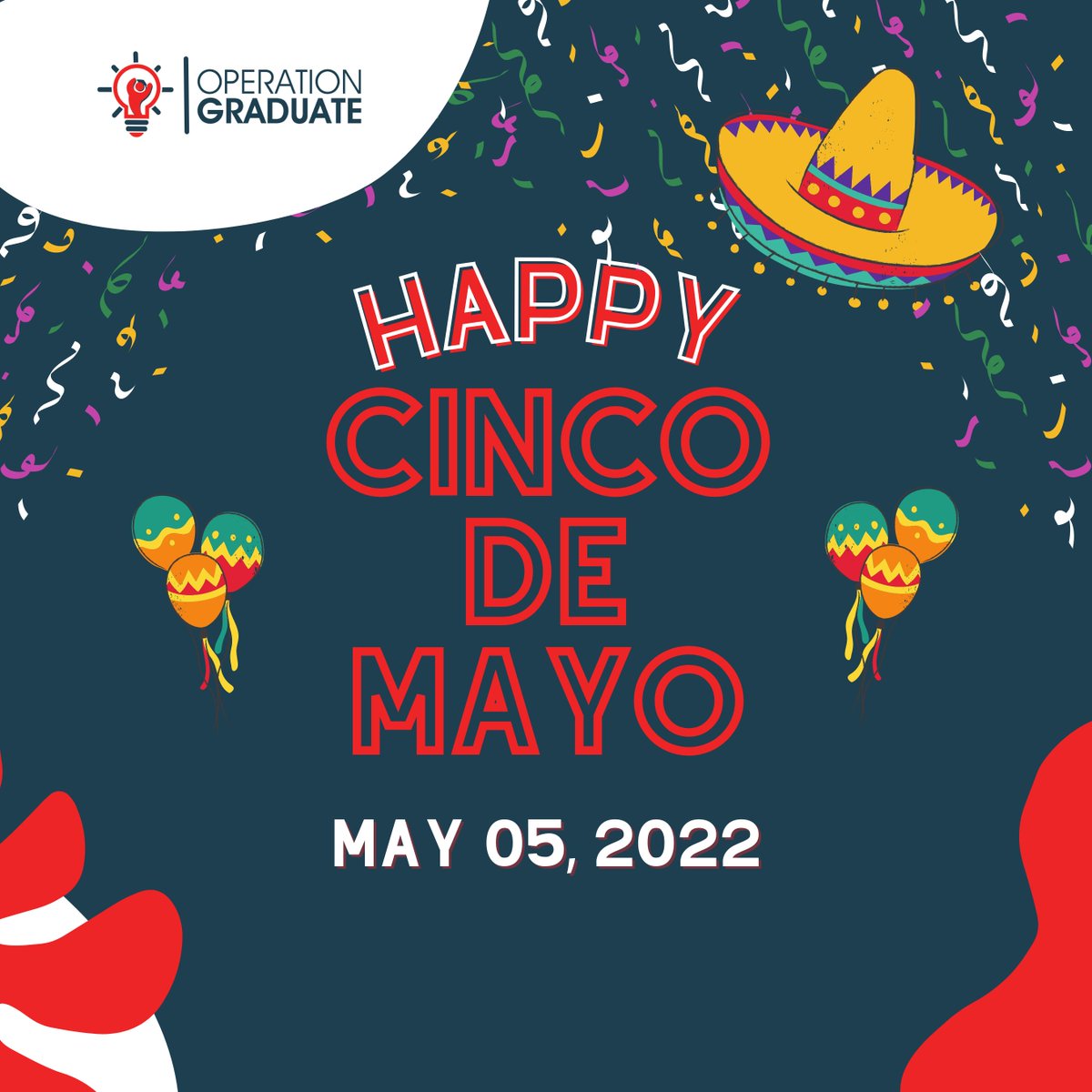 Operation_Grad's tweet image. Operation Graduate wishes you all a Happy Cinco Day!!🎉

#cincodemayoday #cincodemayoday 
#cincodemayo2021 #OperationGraduate 
#myfootpath #Education 
#Tuitionassistance #Tuitionreimbursement 
#NewCareer #DegreeProgram 
#Company #Employees