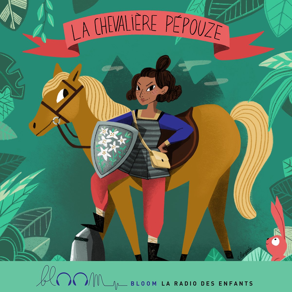 bloomprod's tweet photo. Ca y est, les 7 épisodes de la Chevalière Pépouze sont en ligne ! 
Un conte drôle sur les stéréotypes de genre, dans lequel une chevalière part au secours d'un prince pas très dégourdi. 
Avec @AlyssonParadis, de @Claireloup. 

Sur le podcast chill de Bloom
https://t.co/rEw0G0IfNO https://t.co/EA1cJdpt80