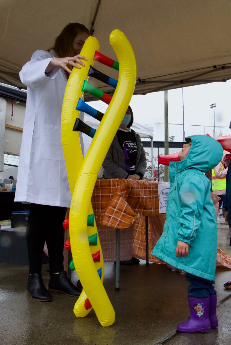 SoapboxSciVan's tweet photo. Several hundred people attended the Riley Park Farmers' Market last Saturday and despite the rain, many stopped to chat with our #WomenInSTEM! Many also wondered when our next event will be... stay tuned for 2023👩‍🔬

📸: @CelesteKieran https://t.co/X4fsYiD3dK