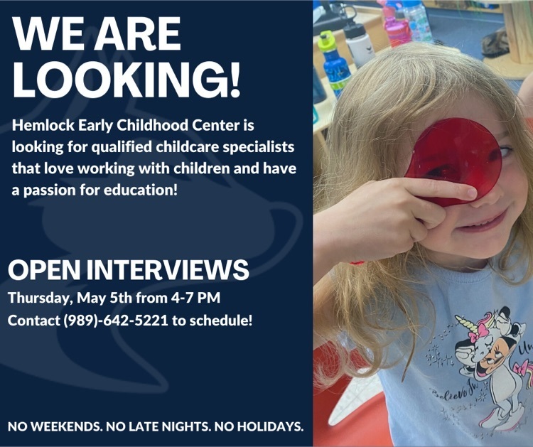 #TODAY: Reminder we are still looking forward to meeting passionate childcare professionals! Give us a call if you have any questions or need to schedule a time to chat about our open positions. #JoinThePack