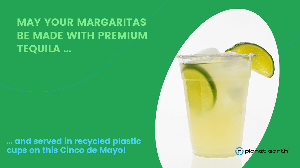 EarthRplanet's tweet photo. Whenever you're celebrating, use recycled plastic and always remember to recycle!

#cincodemayo #fiesta #recycledplastic https://t.co/GQolcZP3lL