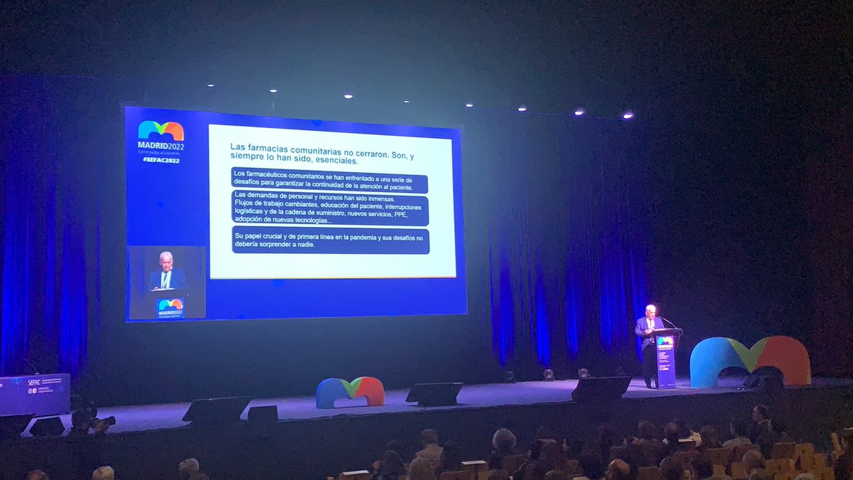 “ Las farmacias comunitarias no cerraron, son y siempre lo han sido, esenciales” <a href="/FIP_org/">FIP</a> <a href="/Congreso_SEFAC/">Congreso_SEFAC</a> #SEFAC2022
