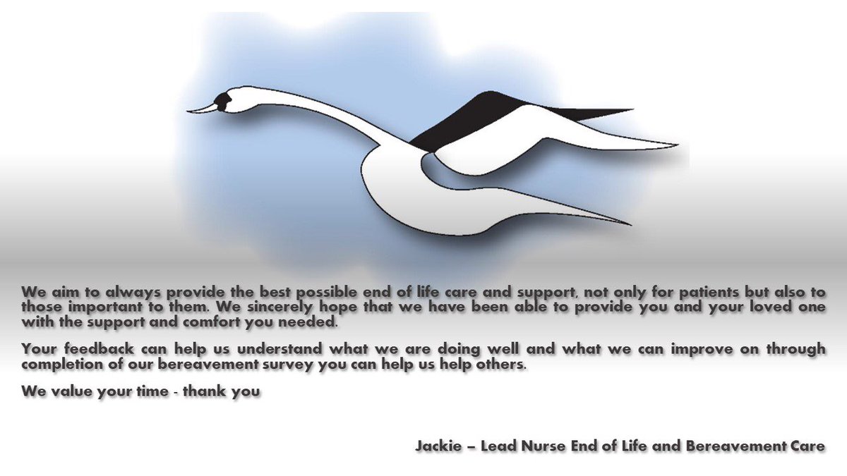 The Patient Experience team and our End of Life and Bereavement team are delighted to relaunch our Bereavement Survey during #DyingMattersAwarenessWeek to complete a survey please follow the link bit.ly/3KMzuEK