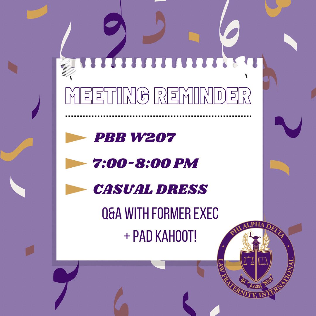 uiowa_pad's tweet photo. Our final meeting of the semester is tonight!! We can’t wait to see you there! https://t.co/Ofwbwrfsd3