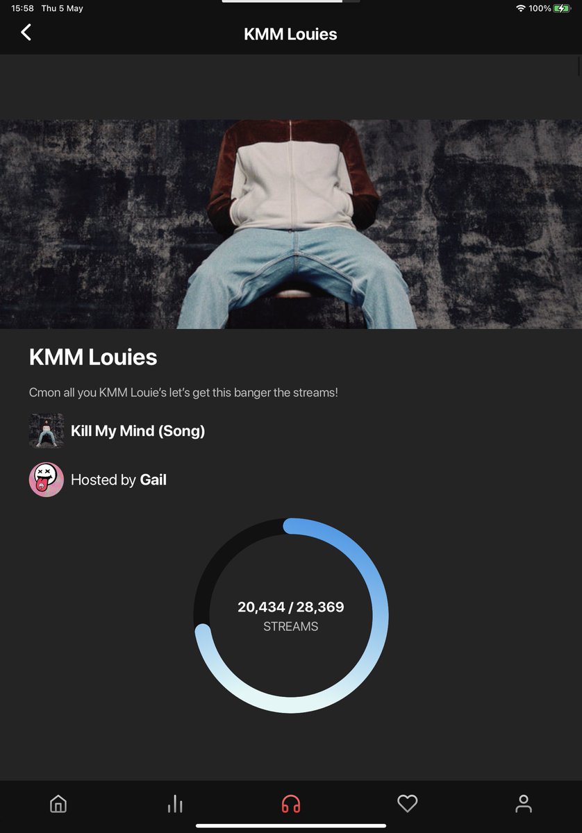 gail_lwt28's tweet photo. Louies we have just 6 hours left! Cmon we like a challenge #KMMto60M There’s 3823 Louies partying right now If everyone streamed it only once an hour through @renaissanceapp We would smash the goal as we are Louies 🔥
https://t.co/c4YICpdHOG… https://t.co/WUvo5ZpNLi