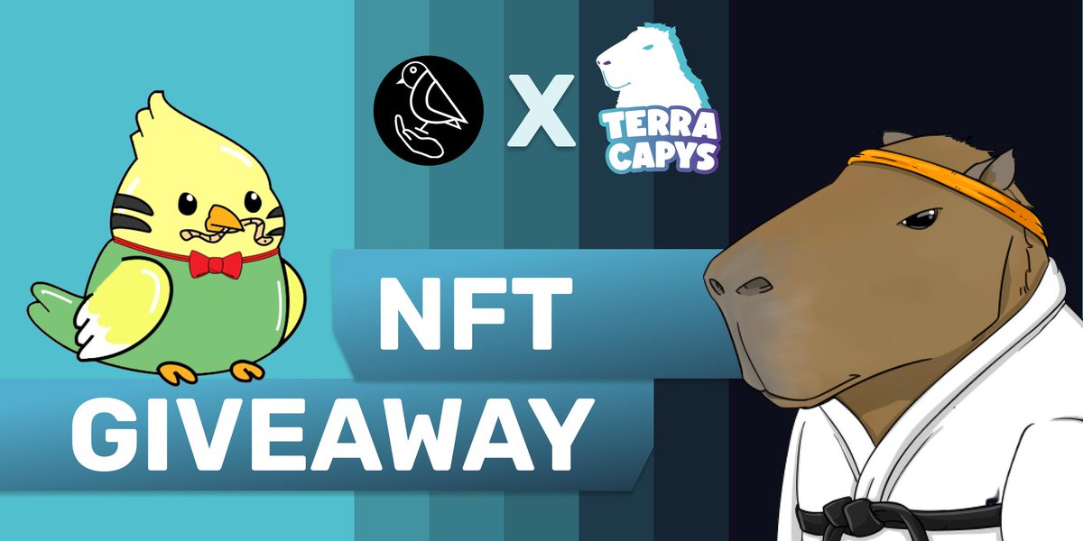 🎉 Giveaway Collab!!! 🎉

Giving away:
🐦 x1 
<a href="/blessedbird170/">Blessed Bird 🐦🌖 | MINT IS CLOSED</a> NFT (genesis bird)
🐃 x5 WL spot
@terracapys 

To Join:
1⃣ Follow 
<a href="/blessedbird170/">Blessed Bird 🐦🌖 | MINT IS CLOSED</a> &amp; @terracapys 
   
2⃣ RT, 💕 + Tag 3

#Terra