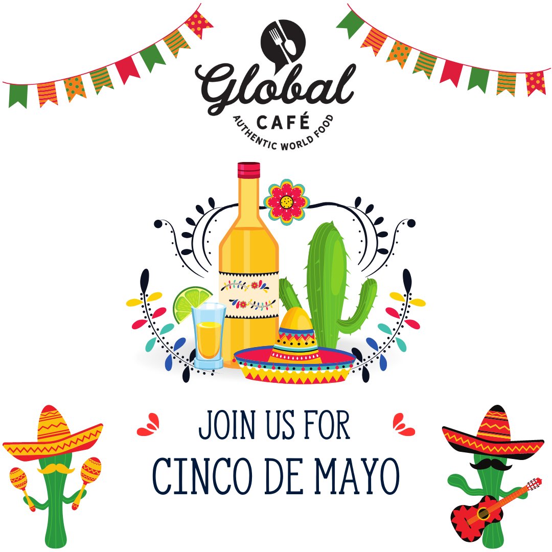GlobalCafe901's tweet photo. Come celebrate with us this Cinco de Mayo! 🇲🇽🥳 We have several fun things in store for you today from drink flights to delicious food and more. 🌮 All specials are available while supplies last!

#globalcafememphis #cincodemayo #mexico #crosstownconcourse #celebración https://t.co/jfwl2YhZsI