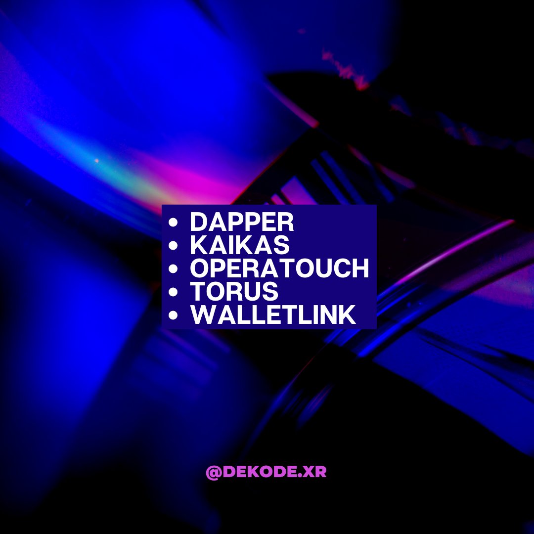 dekode_x's tweet photo. What Wallets does OpenSea accept?

#nft #web3 #metaverse #education #dekode #crypto #artists #blockchain #opensea #wallet https://t.co/vOXW6pM3lT