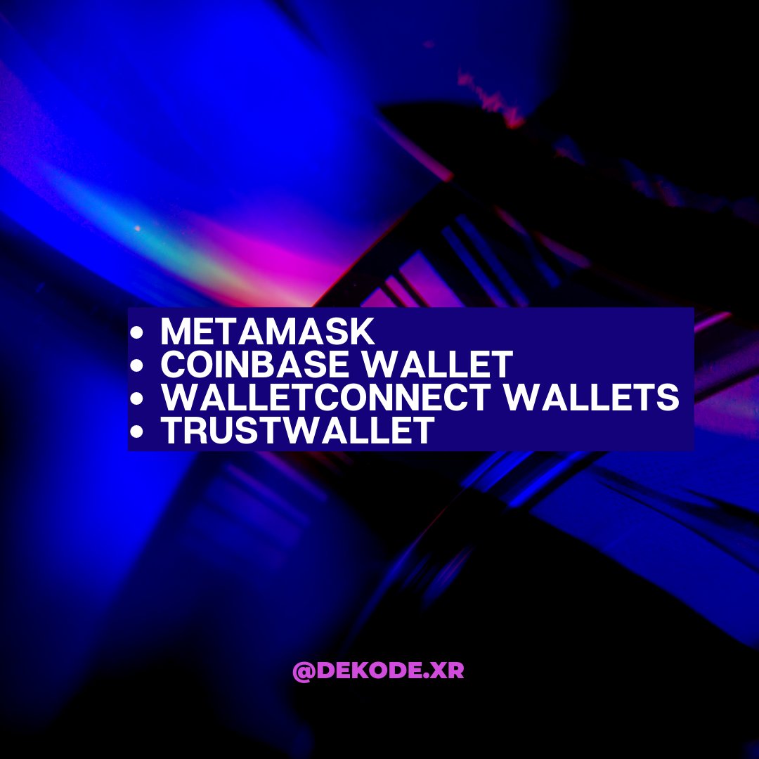 dekode_x's tweet photo. What Wallets does OpenSea accept?

#nft #web3 #metaverse #education #dekode #crypto #artists #blockchain #opensea #wallet https://t.co/vOXW6pM3lT