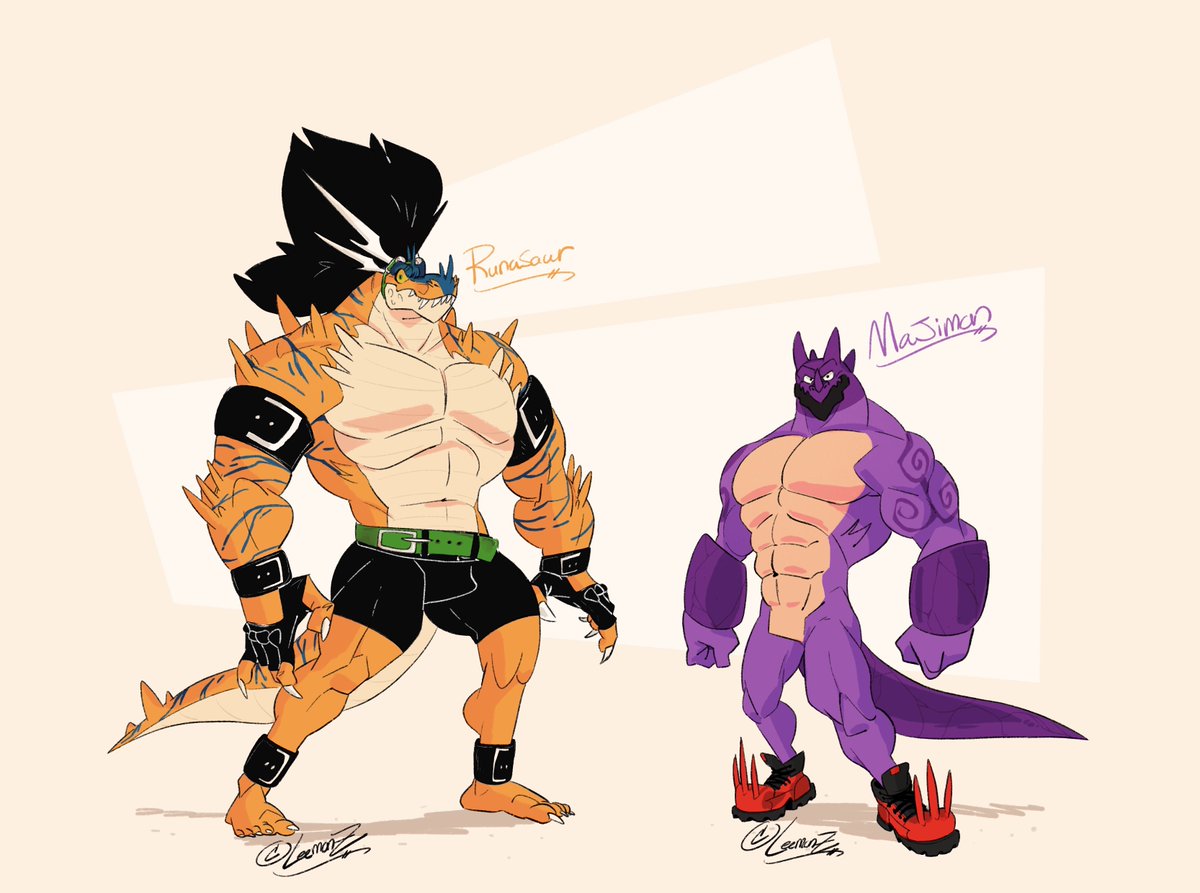 LeemonZ_620's tweet photo. 2 Tyrants 🦖🦎🔮#LeemonZ #Oc #Majimon #Runasaur https://t.co/NUrplcw1zR