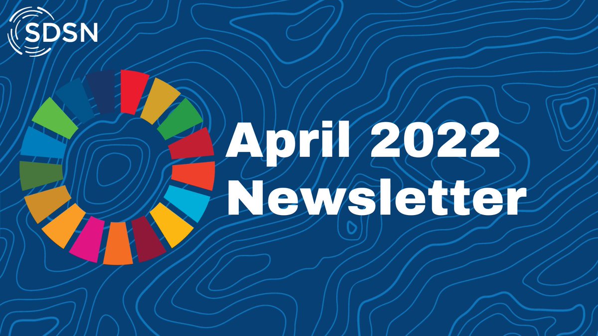 The April Newsletter is out!
This month's newsletter looks back at the events and initiatives of April, as well as what SDSN has in the works for May! 
Check it out here 👉 unsdsn.org/sdsnnewsletter…