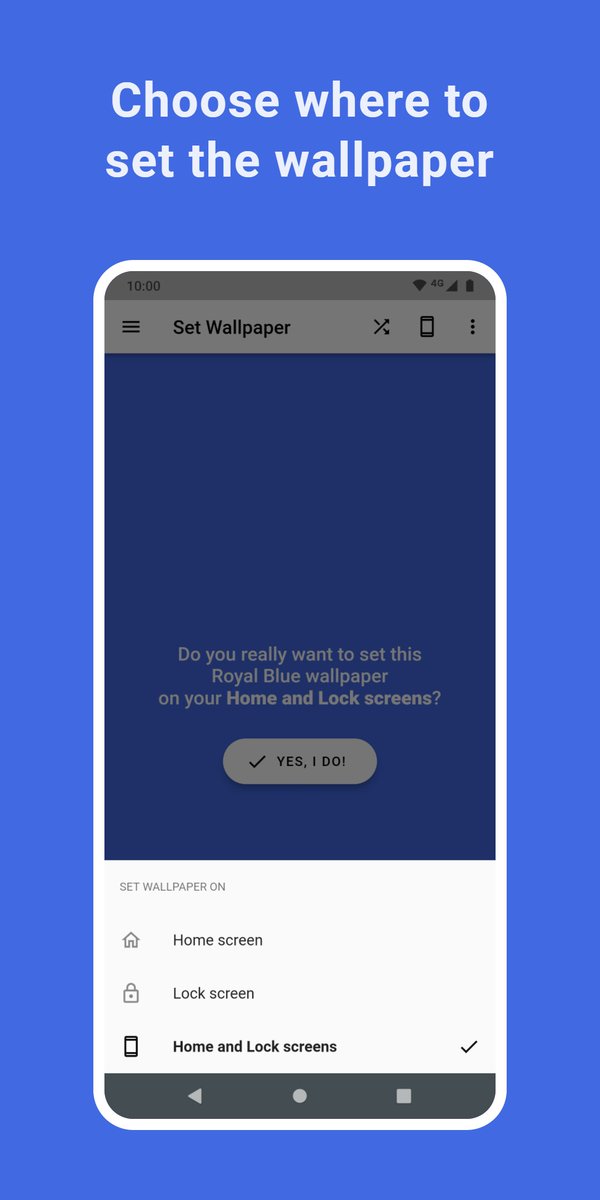 Tecdrop's tweet photo. The new version of RGB Color Wallpaper Pro also makes it more intuitive to choose whether to set the wallpaper on the Home screen, on the Lock screen, or on both screens.

https://t.co/zopqq4qOdv

#homescreen #lockscreen https://t.co/pMKLCvNVZG