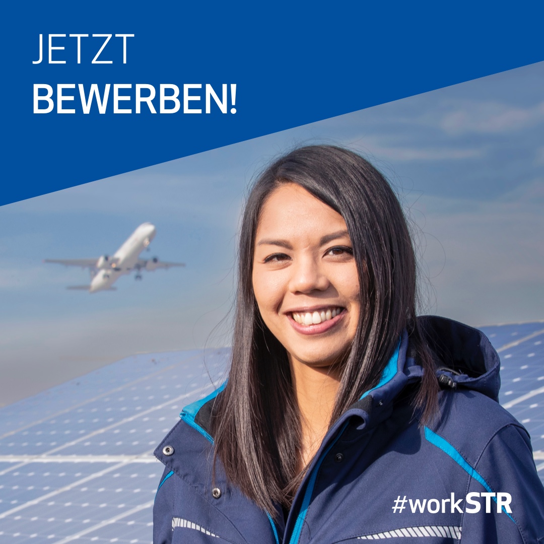 STR_Airport's tweet photo. ✈️ Join the airport team now ✈️
Wir suchen unter anderem⁣
👉 Ressourcenplaner (m/w/d) Aviation
👉 Sachbearbeiter (m/w/d) Projekt- und Betriebsmanagement
Zu allen Jobangeboten: https://t.co/Nn9QfHU7J0
#workSTR #job #work #0711 #flughafen #edds #stuttgart #airport https://t.co/VIAQiMJ9ls