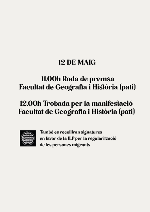cos_bcn's tweet photo. 🔴Volem una UB pública, crítica, catalana i feminista!
🔴Contra els salaris de la fam, universitat pública i de qualitat!✏️
Ens comencem a mobilitzar des de ja!
👉Dijous 12 de maig cercavila i roda de premsa a les 11h UB Raval. #TransformemUB ✊
#ProuPrecarietatUB #ubFeudal https://t.co/3k0dYE3F7g