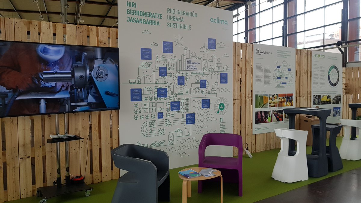 AclimaEuskadi's tweet photo. ‼️‼️‼️Hoy en la Feria @berdeago ♻️ junto a seis organizaciones e iniciativas socias: #HIRINATUR (@Basoinsa, @Ekoiure, Lur Estudio y Suds), @RotobasqueSL , y #SERCONTROL en el marco de la REGENERACIÓN URBANA SOSTENIBLE
➡️(Stand nº30) #SBN #economiacircular #CalidadDelAire https://t.co/OVypxSUSwA