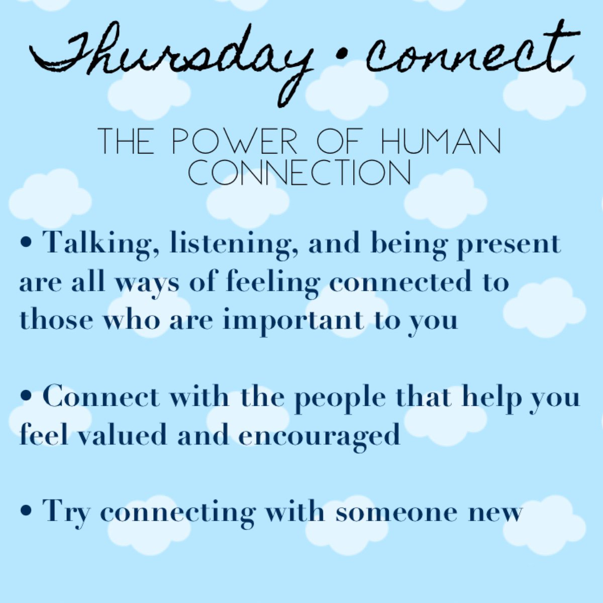 WDHSwolves's tweet photo. Mental Health Week Day Four - Connect

Human connection is one of our superpowers when it comes to well being.

#GEBeWell @GEDSB #5waysofwellbeing #wdhs #mentalhealthawarenessweek https://t.co/qsGpP1Prba