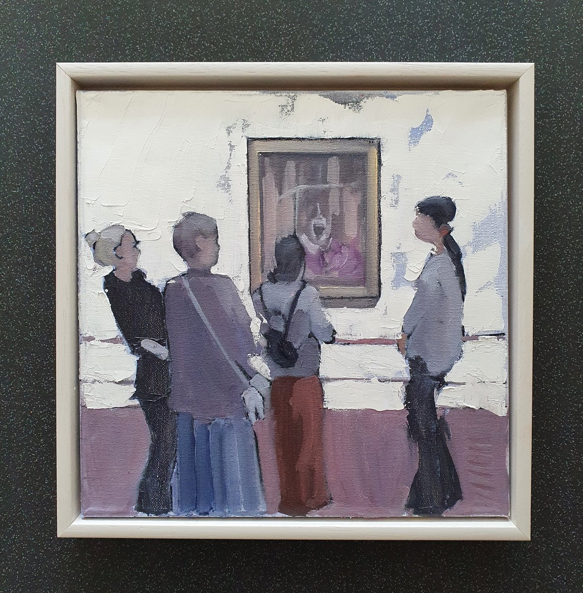 Yep, that's Hubby after five pints. Oil on canvas, 30x30cm, linkinbio. For all those Francis Bacon fans..and beer drinkers😀 #art #buyart #homedecor #ArtLovers #FrancisBacon #artforsale #artgallery